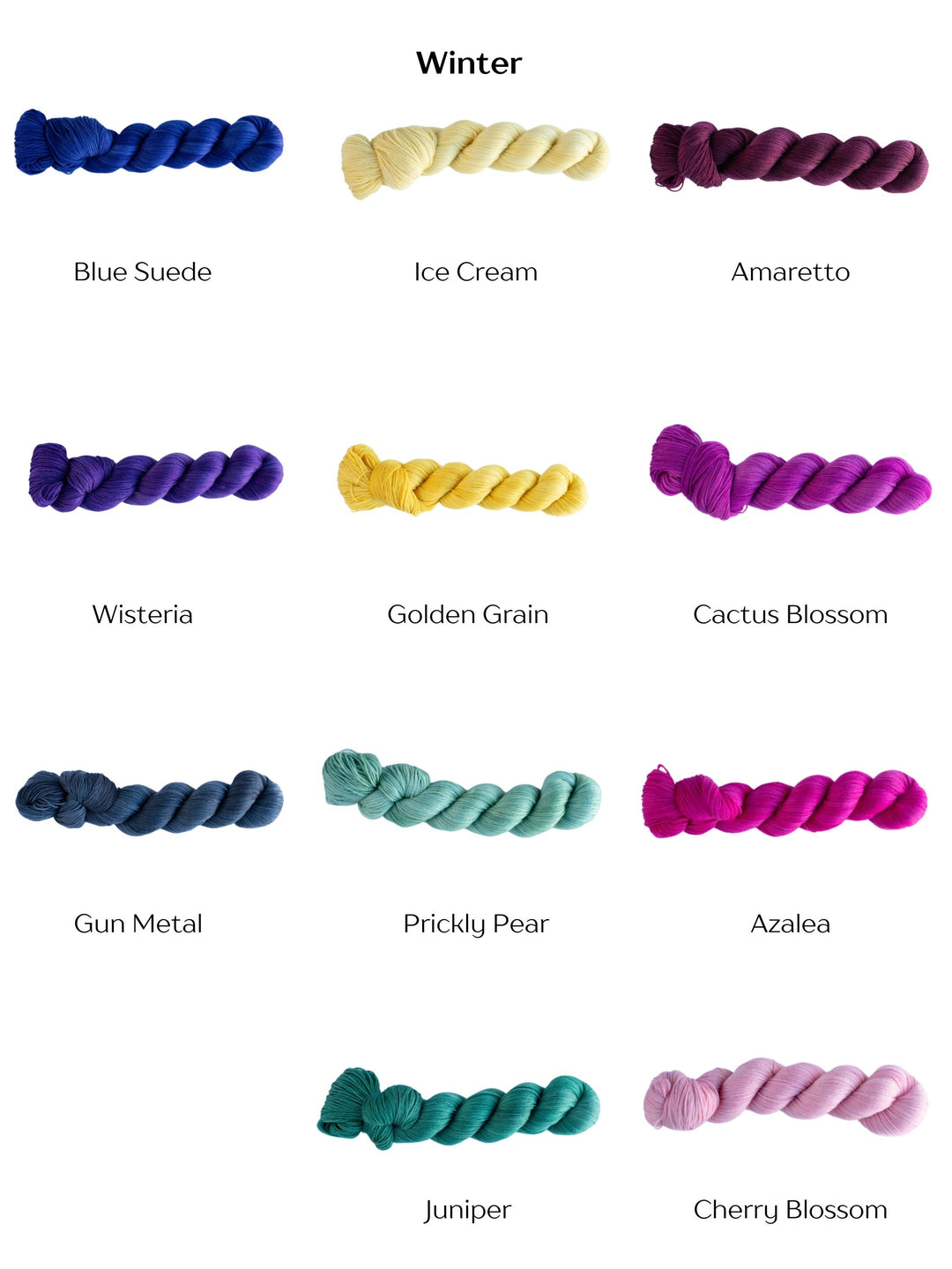 Fingering - 70% Superwash Merino 30% Silk Hand Dyed Color Season Collection
